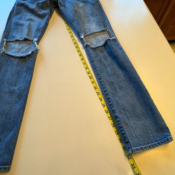 Gap 1969 Jeans Mens 31x32 Skinny Pool Shark Wash Distressed - Picture 9 of 15